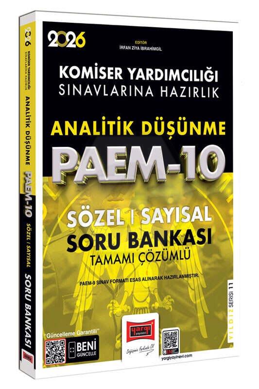 2026 PAEM Komiser Yardımcılığı Sınavlarına Hazırlık Analitik Düşünme Sözel-Sayısal Soru Bankası