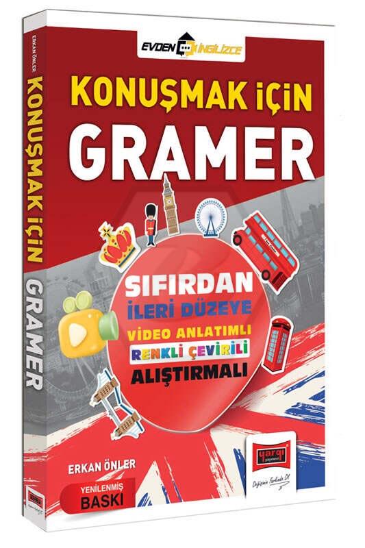 Konuşmak İçin Gramer Sıfırdan İleri Düzeye Video Anlatımlı Renkli Çevirili