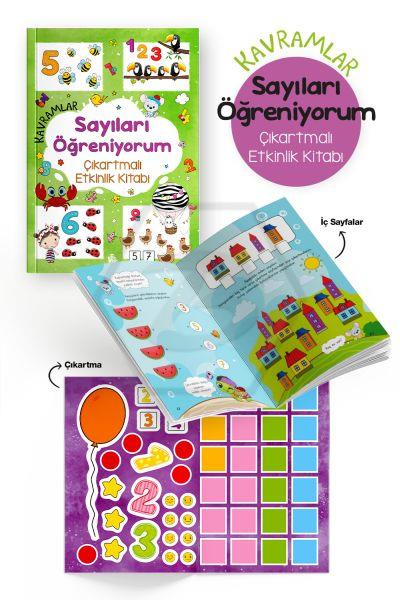 Kavramlar – Sayıları Öğreniyorum – Çıkartmalı Etkinlik Kitabı / 3 Yaş +
