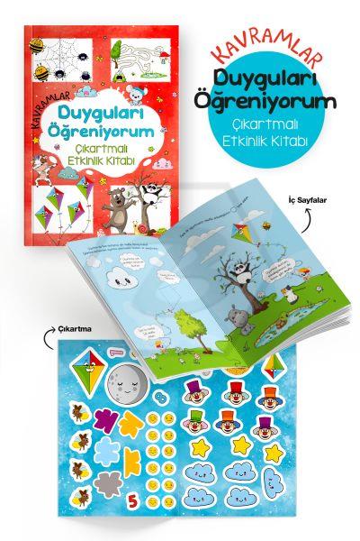 Kavramlar – Duyguları Öğreniyorum – Çıkartmalı Etkinlik Kitabı / 3 Yaş +