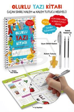 Oluklu Yazı Kitabı Sihirli Kalem ve Kalem Tutucu 