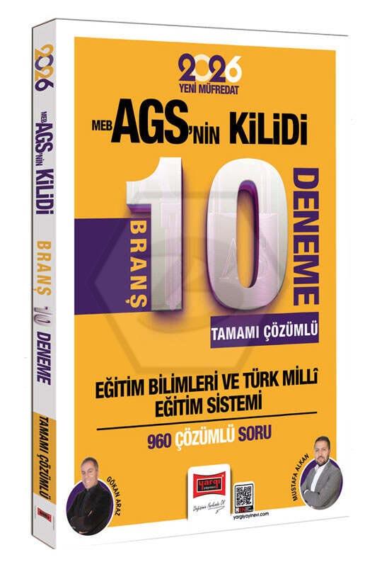 2026 Eğitim Bilimleri MEB-AGSnin Kilidi Tamamı Çözümlü 10 Branş Deneme