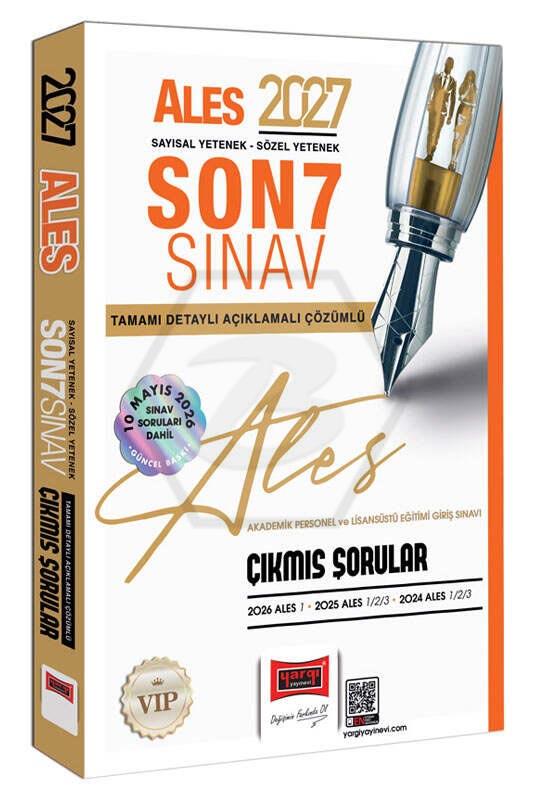 2027 ALES Sayısal-Sözel Yetenek Son 7 Sınav Tamamı Çözümlü Çıkmış Sorular