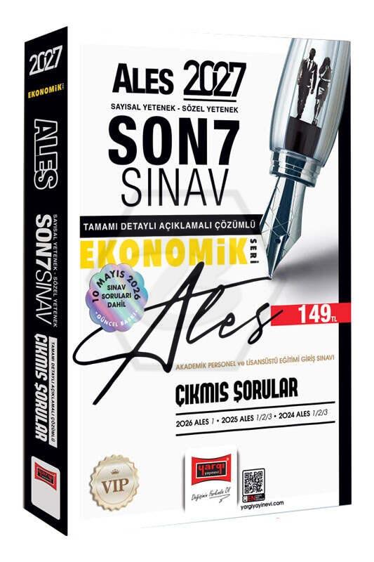 2027 ALES Sayısal-Sözel Yetenek Son 7 Sınav Çıkmış Sorular (Ekonomik Seri)