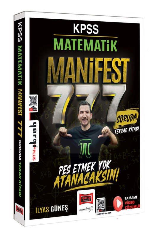 2026 KPSS Matematik Manifest Serisi 777 Soruda Tamamı Video Çözümlü Tekrar Kitabı