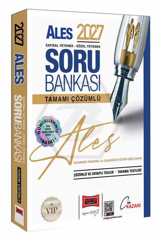 2027 ALES VİP Sayısal-Sözel Yetenek Tamamı Çözümlü Soru Bankası