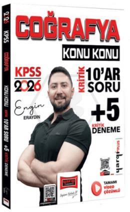 2026 KPSS Coğrafya Konu Konu Kritik 10ar Soru +5 Kritik Deneme Sınavı