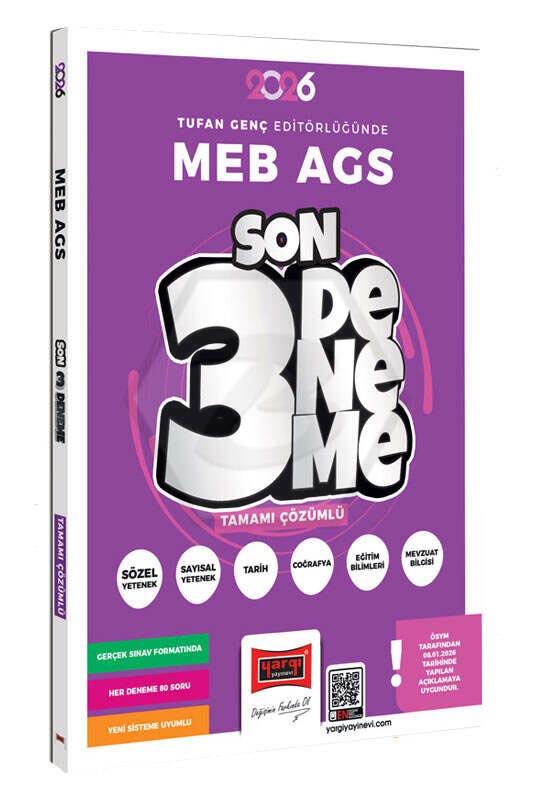 2026 MEB-AGS Eğitim Bilimleri Tüm Dersler Tamamı Çözümlü 3 Deneme Sınavı
