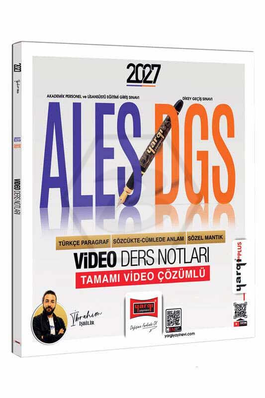 2027 ALES DGS Türkçe Paragraf - Sözcükte Anlam Sözel Mantık Video Ders Notları