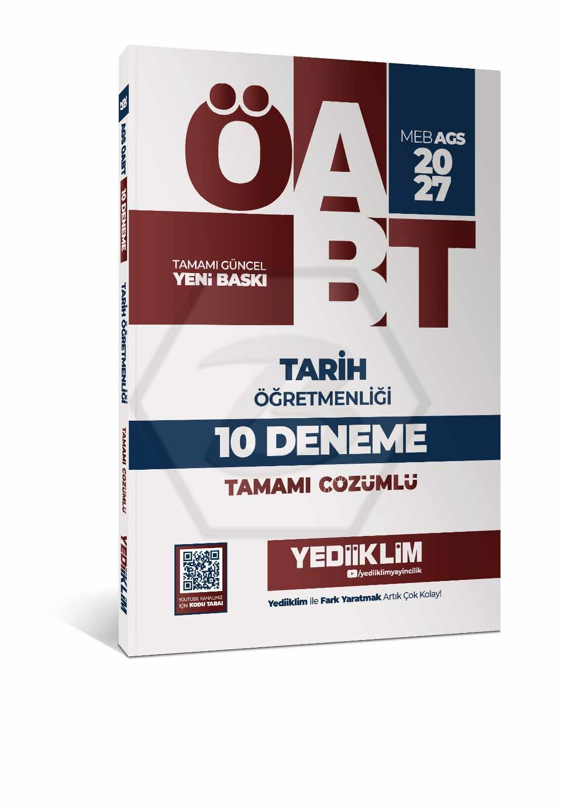2027 MEB AGS ÖABT Tarih Öğretmenliği Tamamı Çözümlü 10 Deneme Sınavı