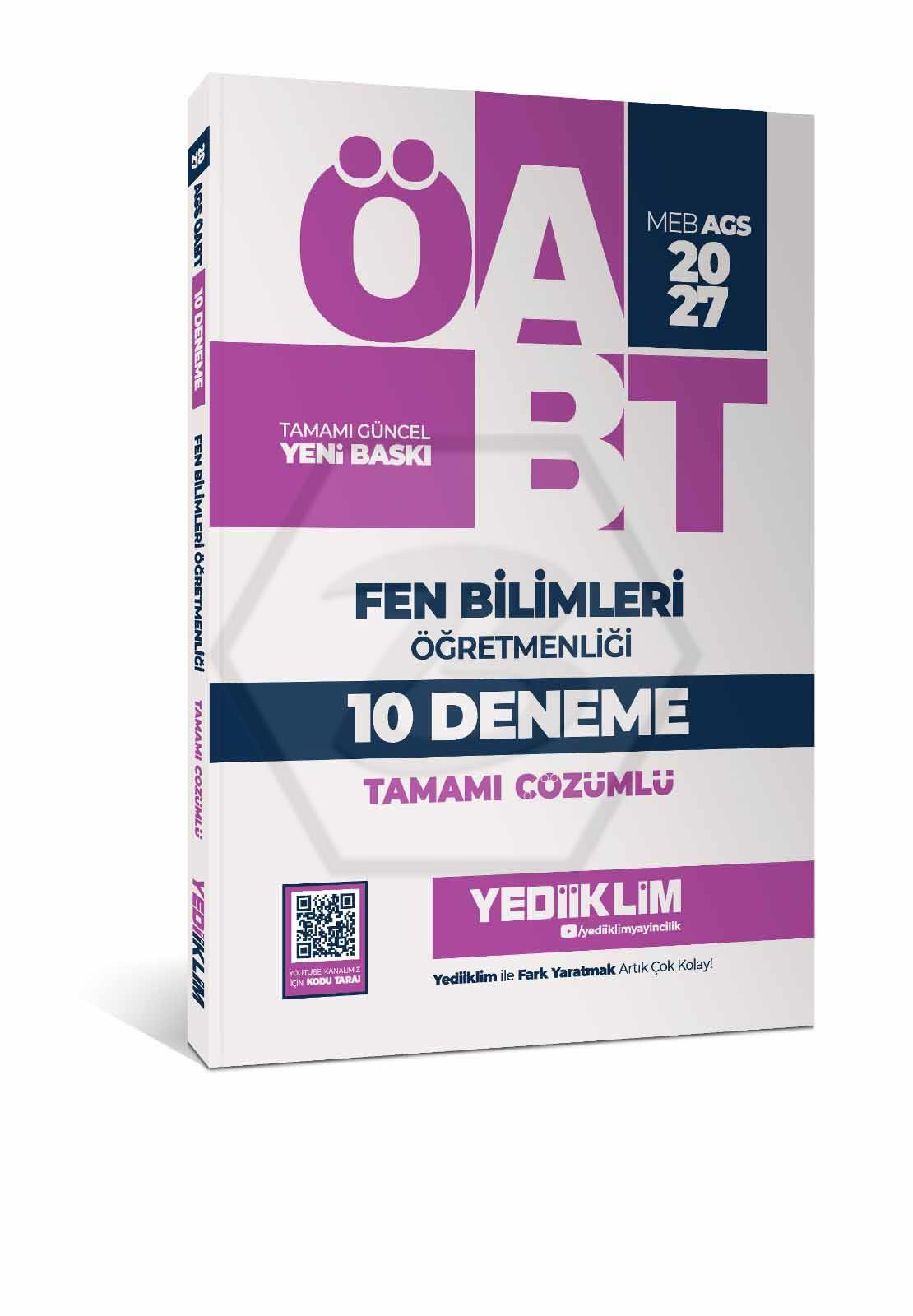 2027 MEB AGS ÖABT Fen Bilimleri Öğretmenliği Tamamı Çözümlü 10 Deneme