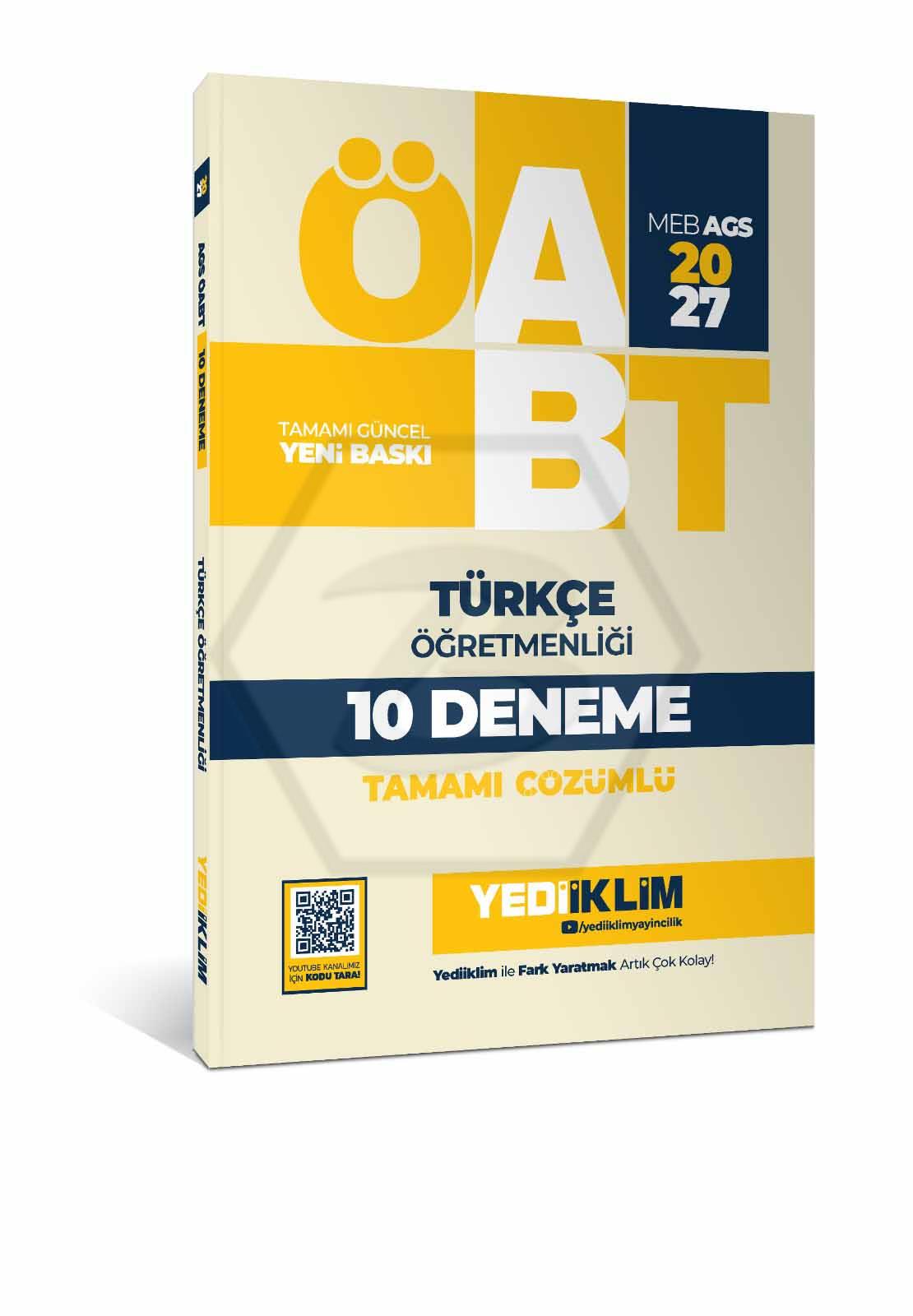 2027 MEB-AGS ÖABT Türkçe Öğretmenliği Tamamı Çözümlü 10 Deneme