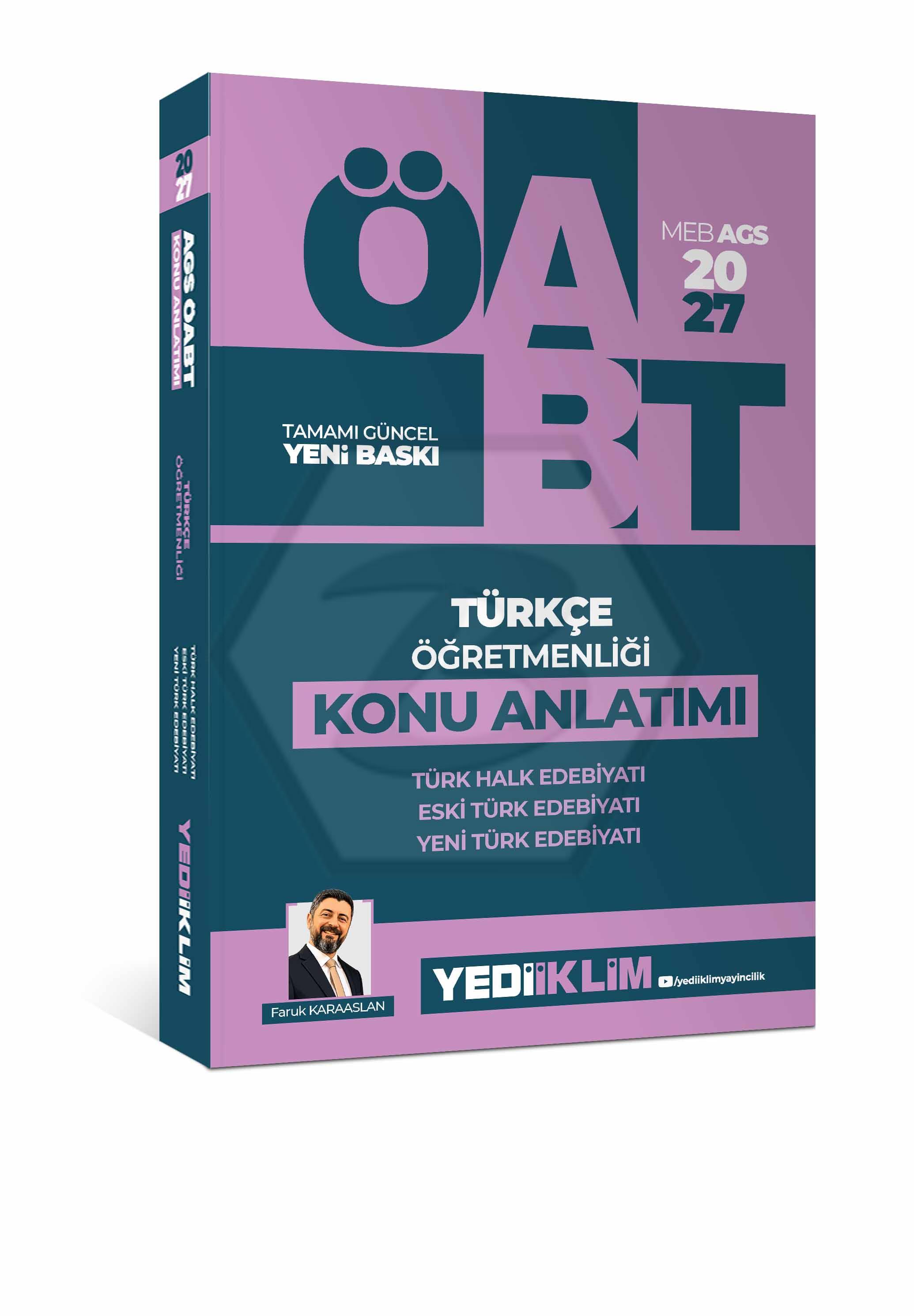 2027 MEB AGS ÖABT Türkçe Öğretmenliği Türk Halk Edebiyatı, Yeni Türk Edebiyatı, Eski Türk Edebiyatı Konu Anlatımı