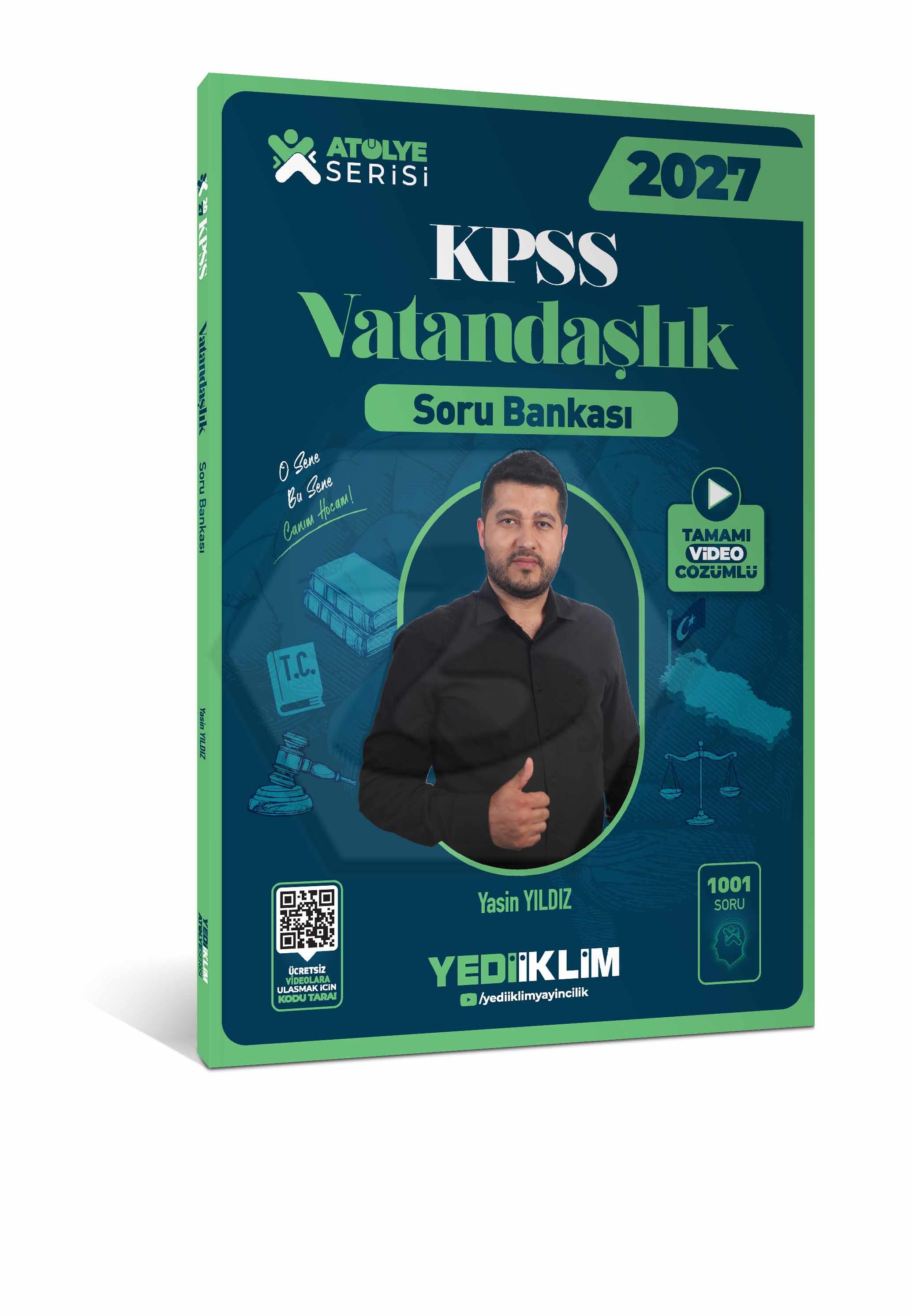 2027 KPSS Atölye Serisi Genel Kültür Vatandaşlık Tamamı Video Çözümlü Soru Bankası
