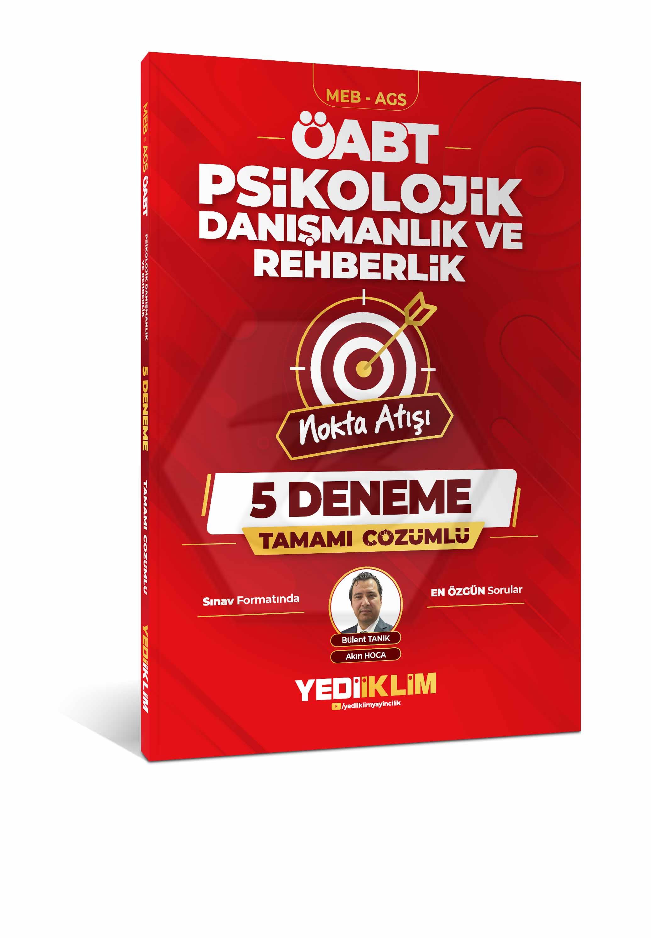 2027 MEB AGS ÖABT Nokta Atışı Psikolojik Danışmanlık ve Rehberlik Tamamı Çözümlü 5 Deneme