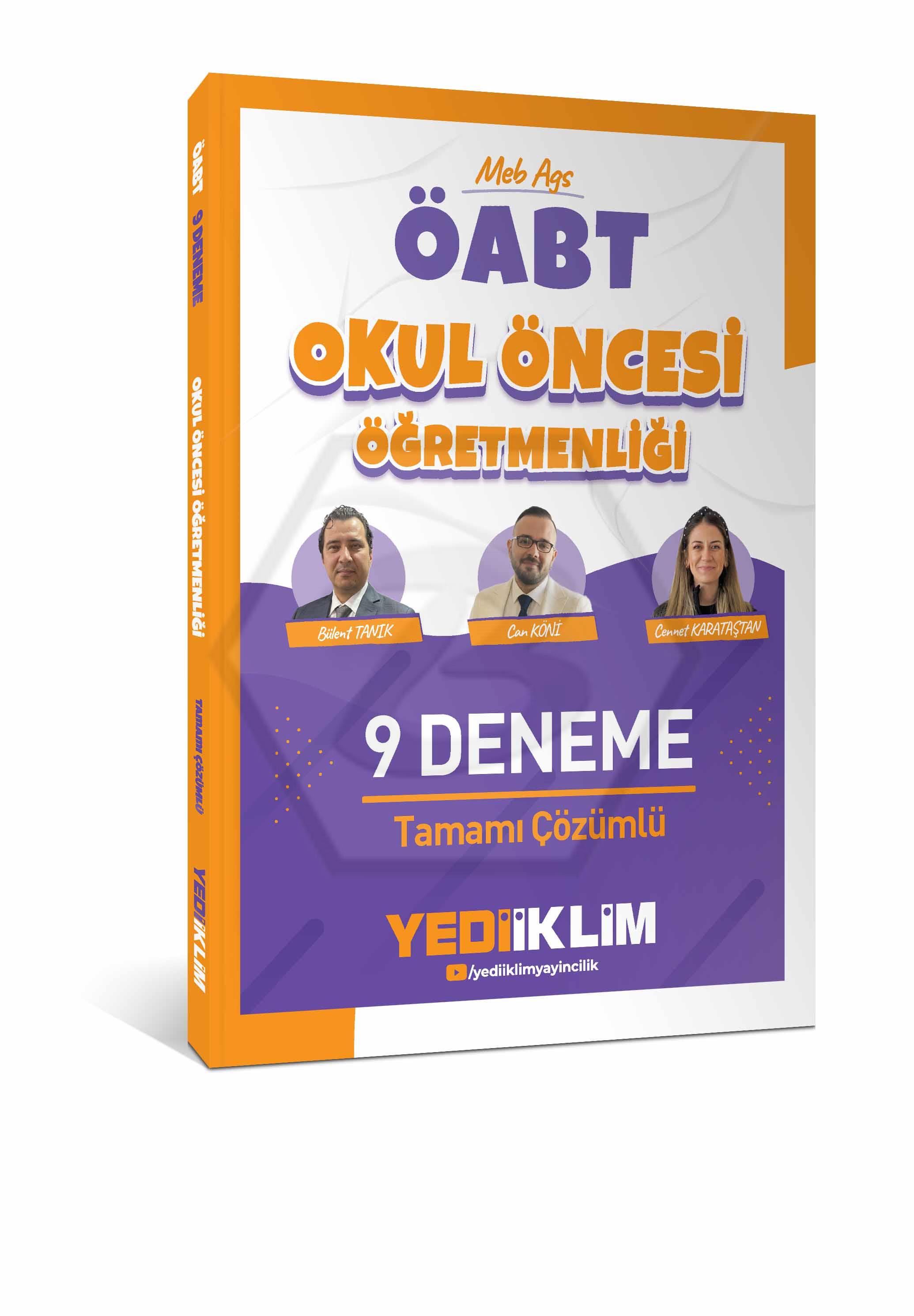 2027 MEB AGS ÖABT Okul Öncesi Öğretmenliği Tamamı Çözümlü 9 Deneme