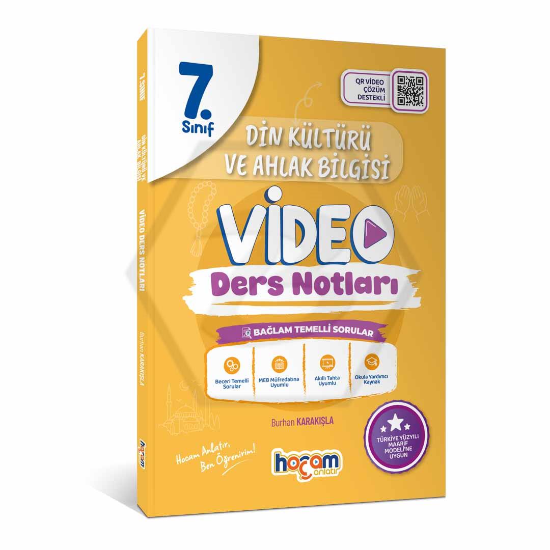 7.Sınıf Din Kültürü Ve Ahlak Bilgisi Video Ders Notları (Maarif Model)