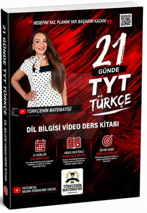 Türkçenin Matematiği YKS TYT 21 Günde Türkçe Dil Bilgisi Video Ders Kitabı 