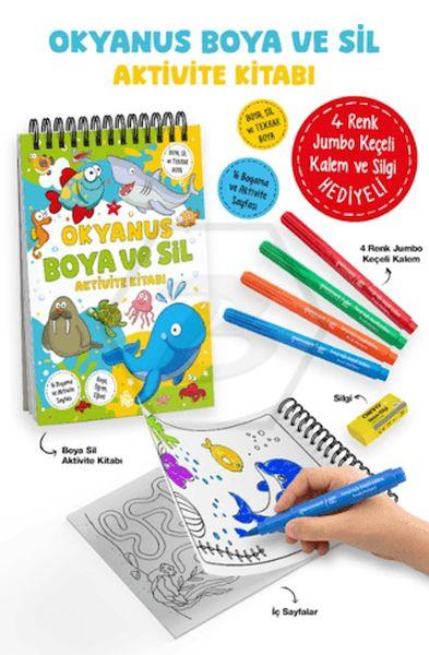 Okyanus – Boya Ve Sil Aktivite Kitabı / 3 Yaş +