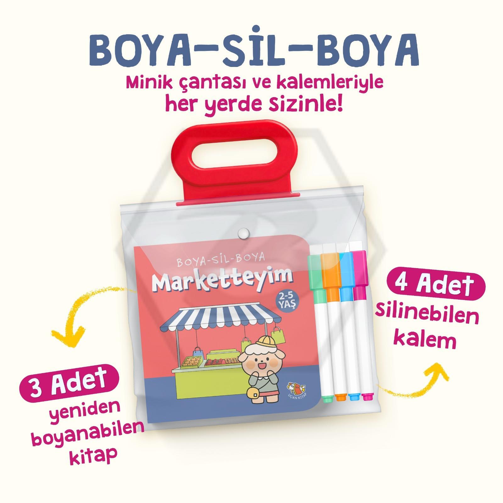 Boya Sil Boya 2 - Marketteyim - Evdeyim - Parktayım 2-5 Yaş