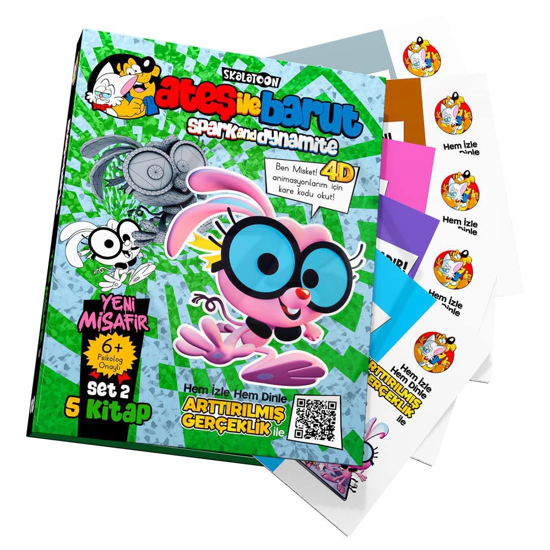 Ateş ile Barut - Yeni Misafir Ar (4D) Animasyonlu Kitap Set 2