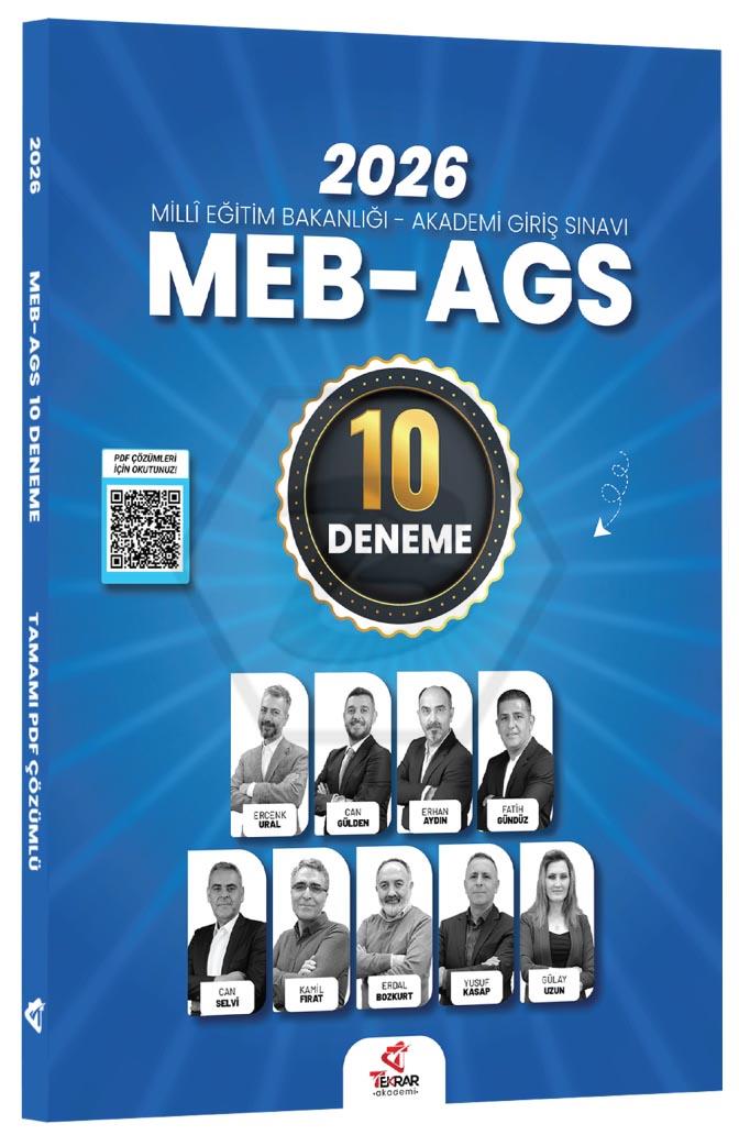 2026 MEB-AGS Tüm Dersler 10 Deneme Çözümlü