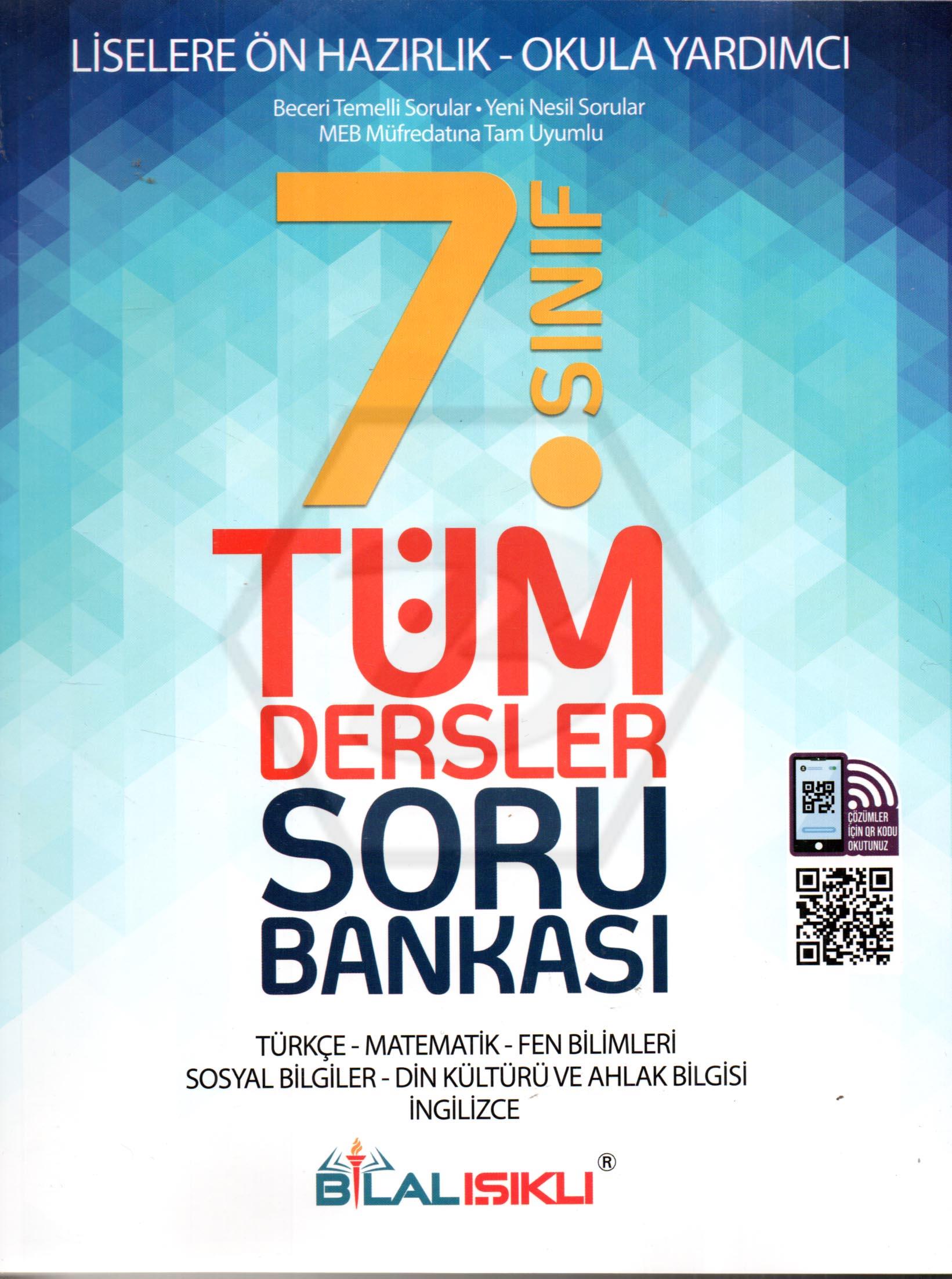 7.Sınıf Tüm Dersler Soru Bankası