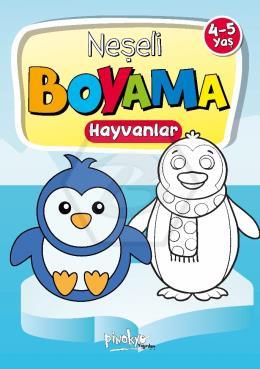 4-5 Yaş Neşeli Boyama Hayvanlar