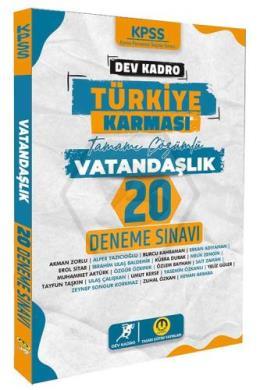 Dev Kadro KPSS Vatandaşlık Dev Kadro Türkiye Karması 20 Deneme Çözümlü