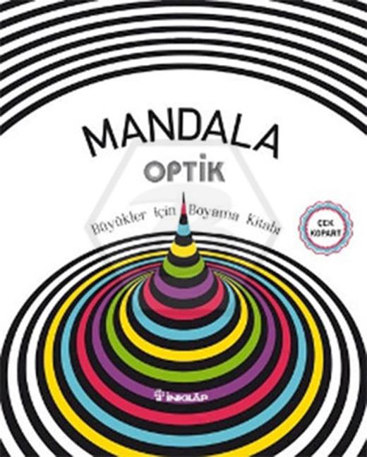 Mandala Optik Büyükler İçin Boyama Kitabı