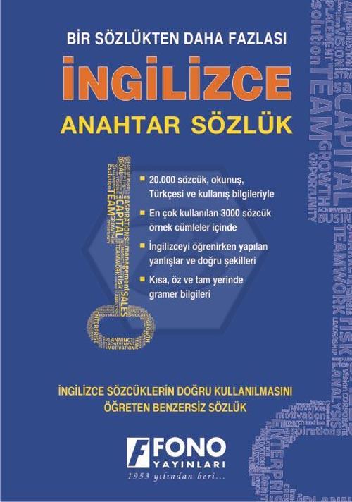 İngilizce Anahtar Sözlük